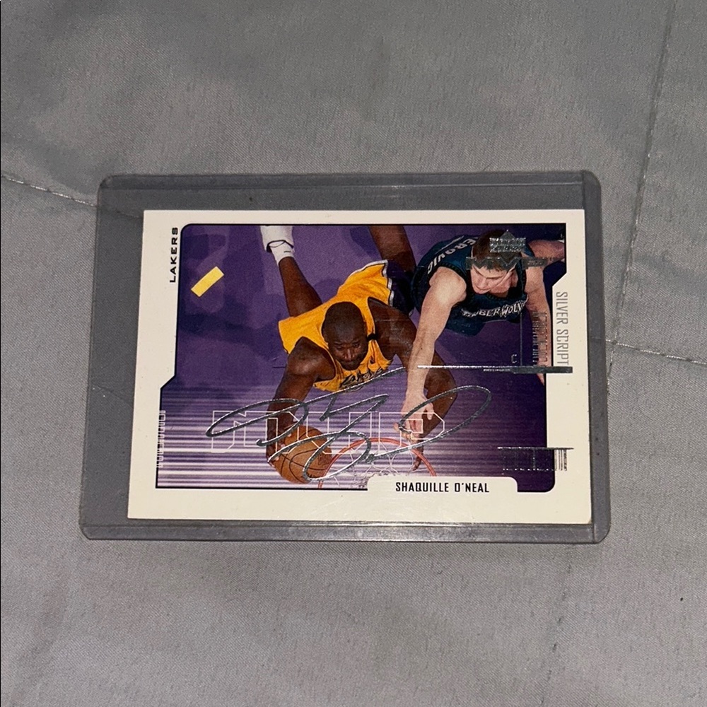 Shaquille O'Neal Silver Script Card